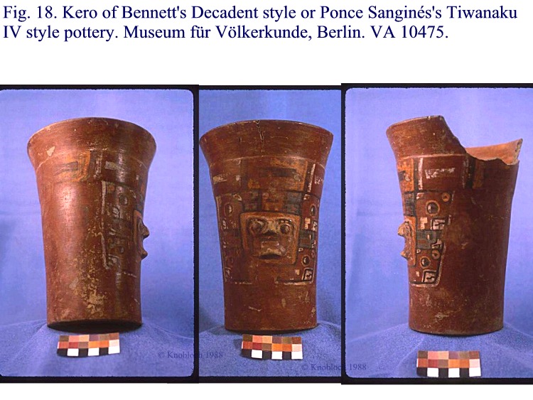 Resultado de imagen para ceramica tiahuanaco kero